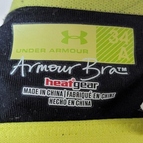 UNDERāARMOURāHEATGEARĀ RACERBACKāSPORTSāBRA - Picture 6 of 7